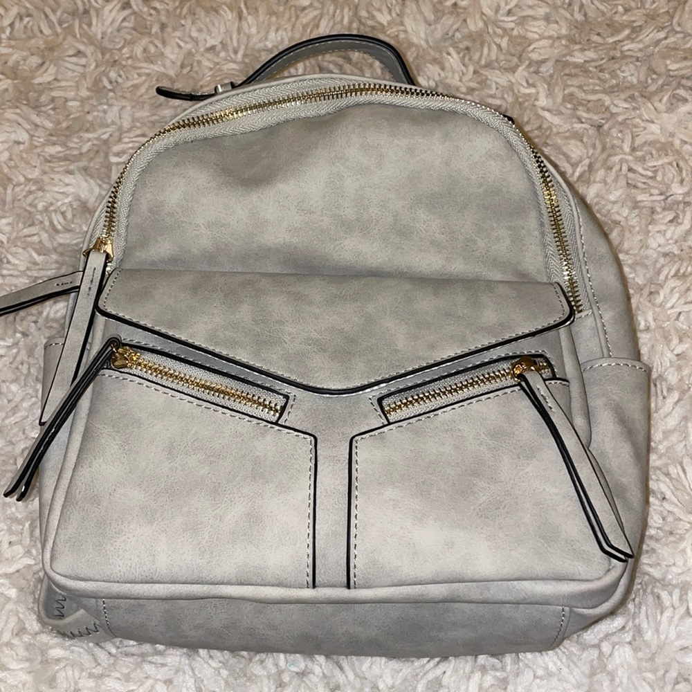 Gray Mini Backpack